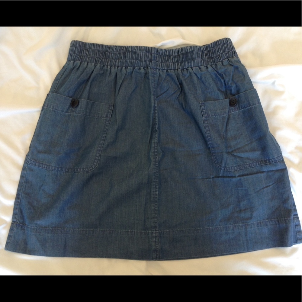 NBW Lightweight chambray mini skirt